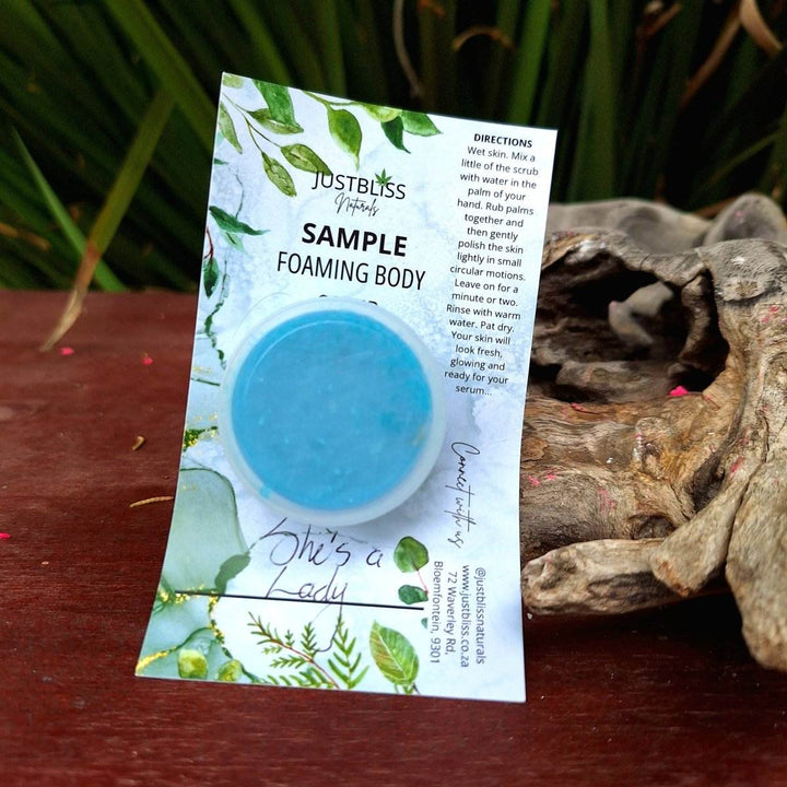 BODY SCRUB: Sample - 15ml - JUSTBLiSS Naturals