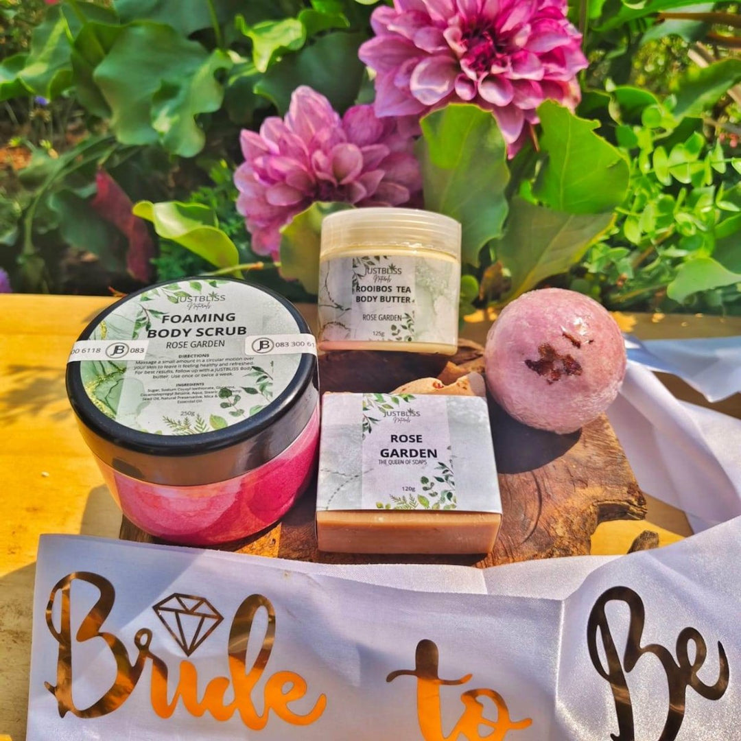 Bride To Be Gift Box – Rose Garden Natural Body Care Set JUSTBLiSS Naturals