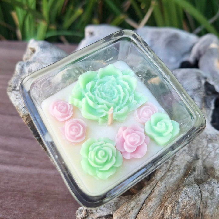 CACTUS FLOWER CANDLE: Succulent Garden (75g) - JUSTBLiSS Naturals
