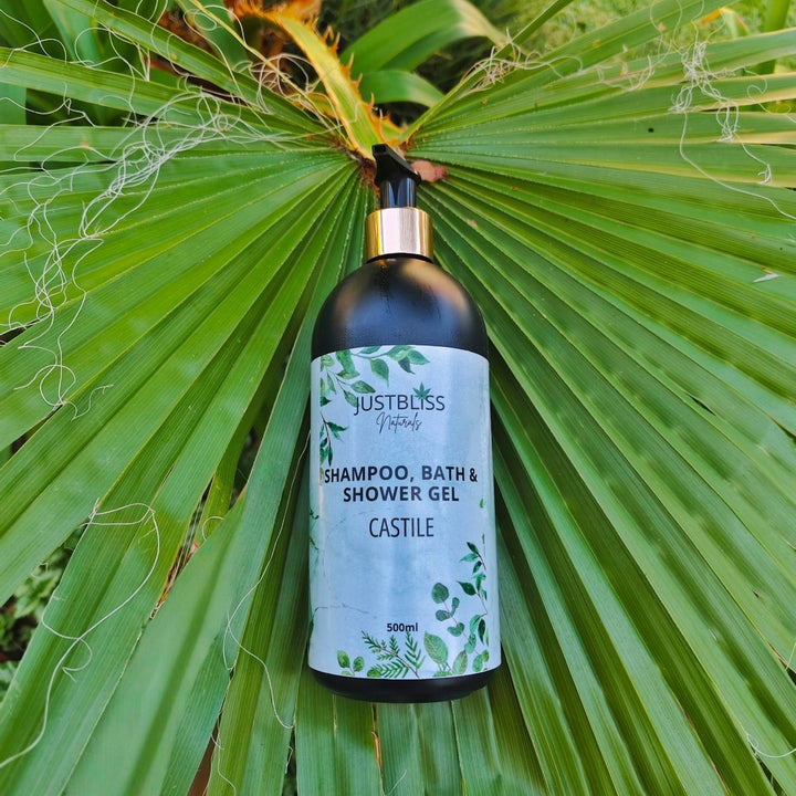 Castile Bath & Shower Gel – Fragrance - Free, Gentle Plant Cleanser JUSTBLiSS Naturals