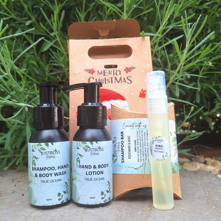 Christmas Bliss Box - Your Perfect Christmas Gift of Self - Care JUSTBLiSS Naturals