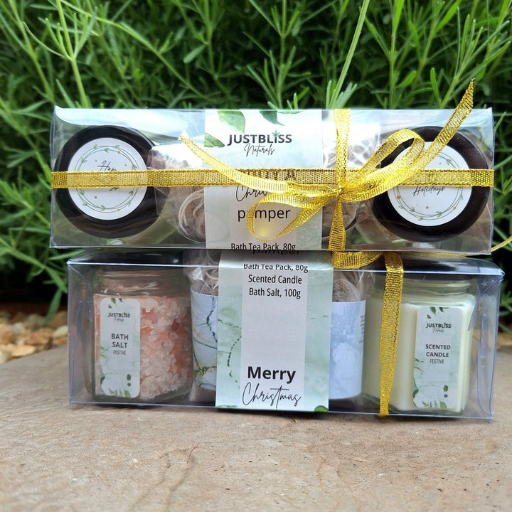 Christmas Bliss in a Box - Your Festive Pamper Gift box JUSTBLiSS Naturals