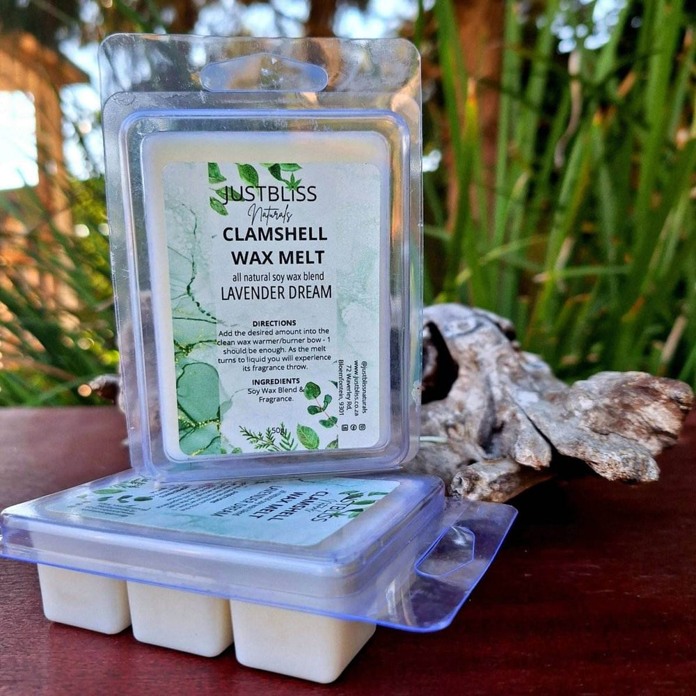 CLAMSHELL WAX MELTS: for a Serene Atmosphere - JUSTBLiSS Naturals