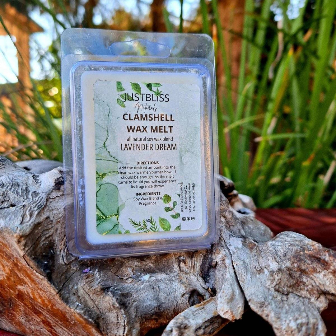 CLAMSHELL WAX MELTS: for a Serene Atmosphere - JUSTBLiSS Naturals