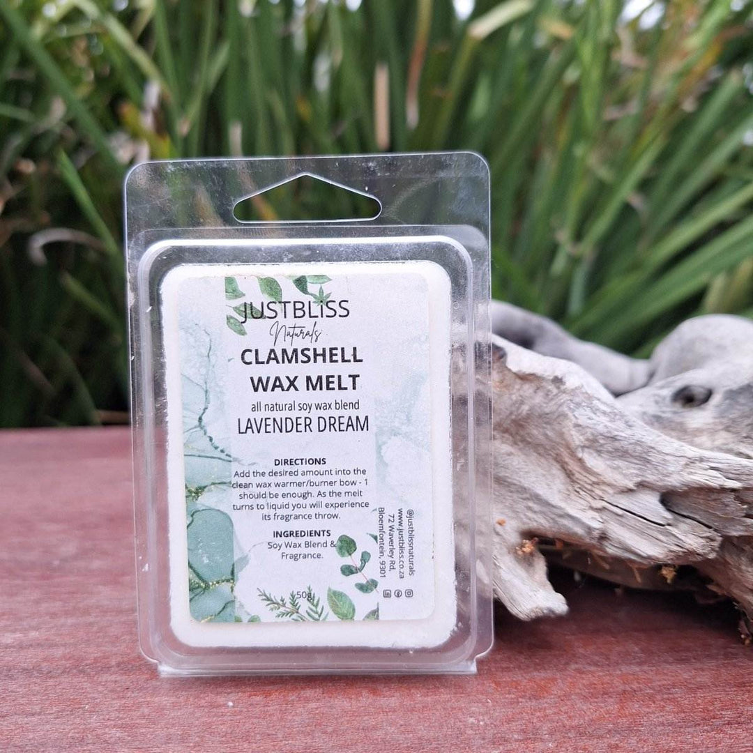 CLAMSHELL WAX MELTS: for a Serene Atmosphere - JUSTBLiSS Naturals