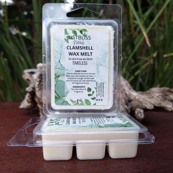 CLAMSHELL WAX MELTS: for a Serene Atmosphere - JUSTBLiSS Naturals