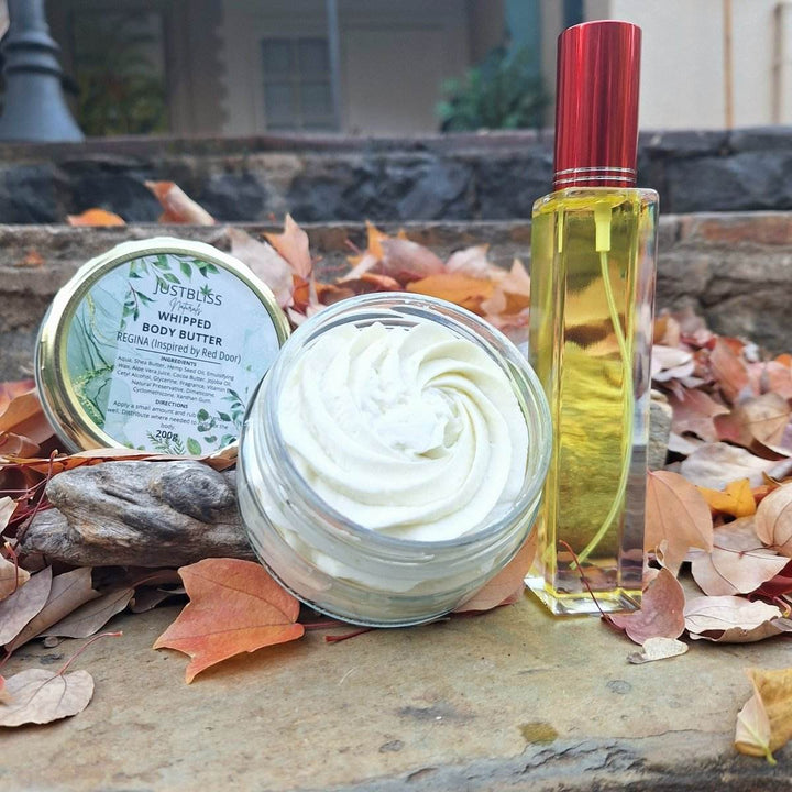 Floral Perfume & Whipped Body Butter Bundle – Regina (Inspired by Red Door) - JUSTBLiSS Naturals