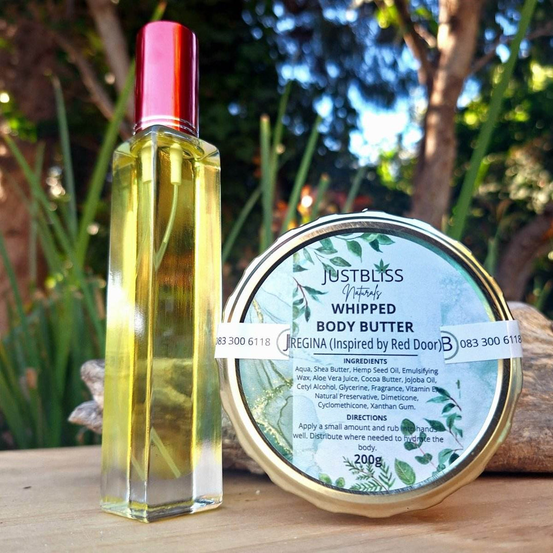 Floral Perfume & Whipped Body Butter Bundle – Regina (Inspired by Red Door) - JUSTBLiSS Naturals