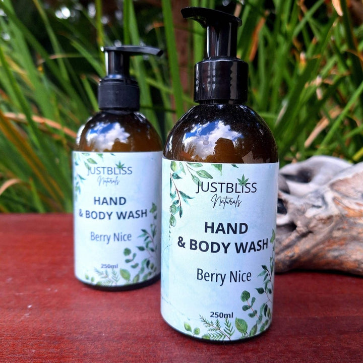 COMBO HAND WASH & LOTION: Nourish & Moisturize (250ml) - JUSTBLiSS Naturals