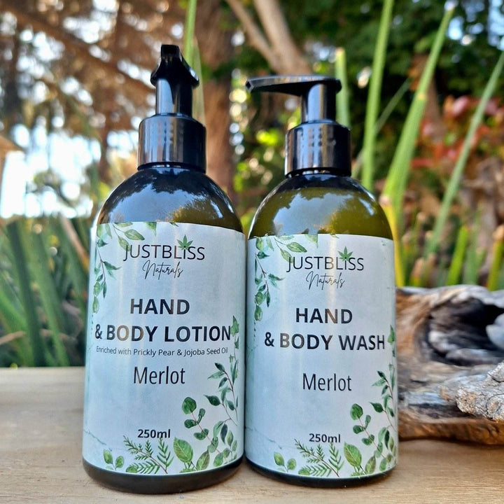 Hand Wash & Lotion Bundle – Nourishing Natural Care (250ml, Scents) - JUSTBLiSS Naturals