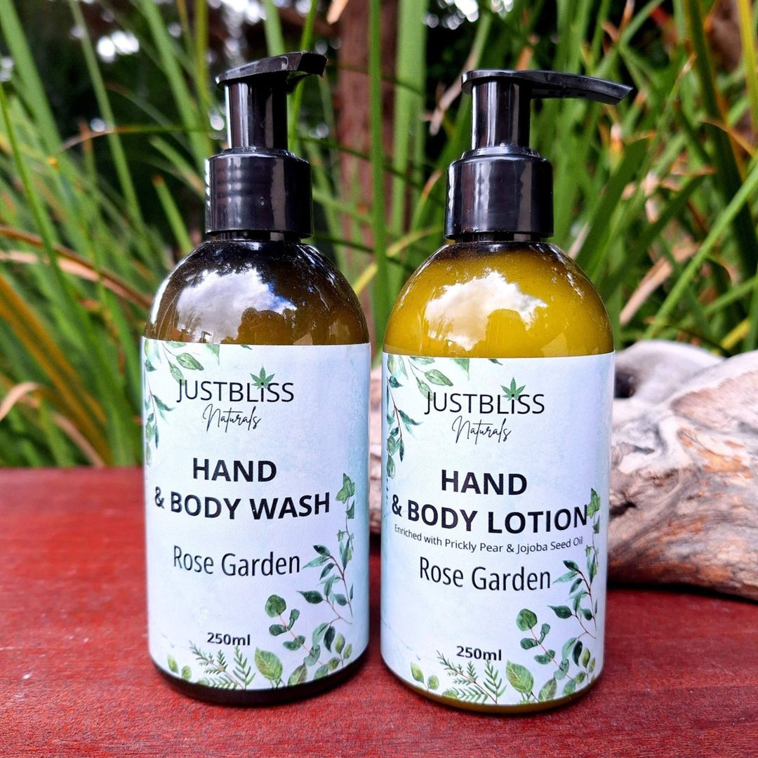 COMBO HAND WASH & LOTION: Nourish & Moisturize (250ml) - JUSTBLiSS Naturals