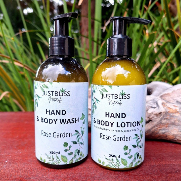 COMBO HAND WASH & LOTION: Nourish & Moisturize (250ml) - JUSTBLiSS Naturals
