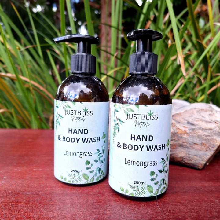 COMBO HAND WASH & LOTION: Nourish & Moisturize (250ml) - JUSTBLiSS Naturals