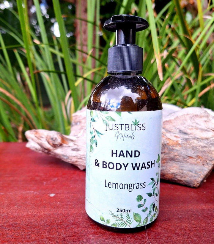 COMBO HAND WASH & LOTION: Nourish & Moisturize (250ml) - JUSTBLiSS Naturals