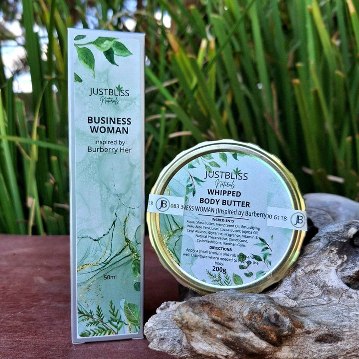COMBO Floral Perfume & Whipped Body Butter, featuring sleek packaging showcasing sophistication and modern elegance.