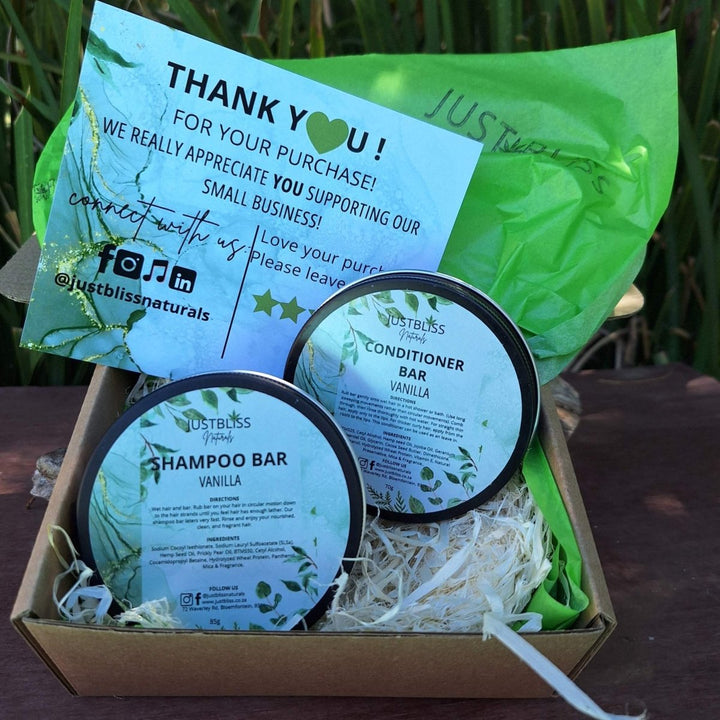 COMBO: Shampoo & Conditioner (In Tin) - JUSTBLiSS Naturals