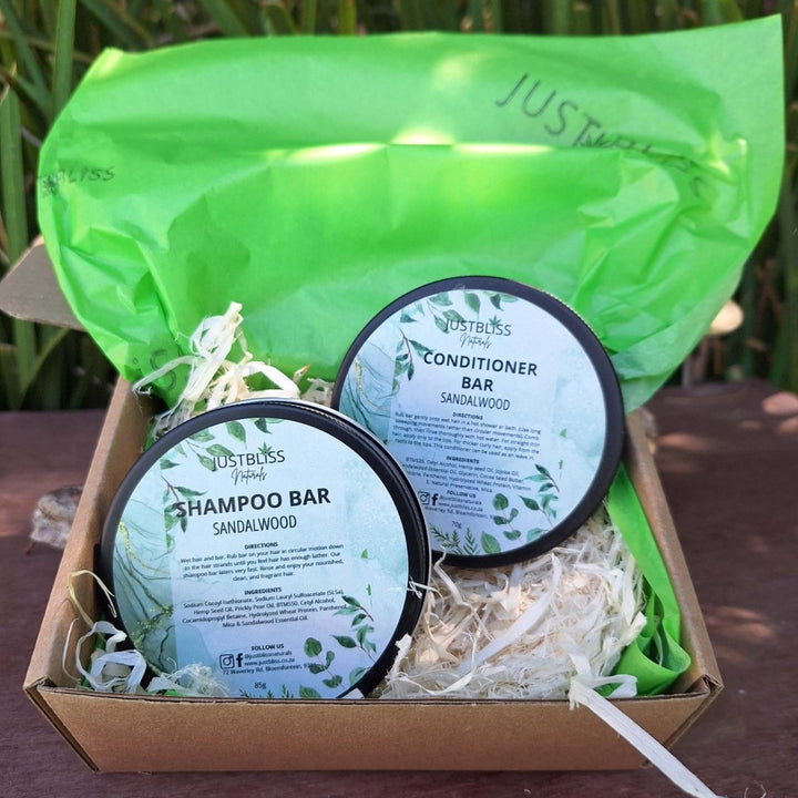 COMBO: Shampoo & Conditioner (In Tin) - JUSTBLiSS Naturals