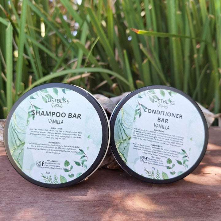 COMBO: Shampoo & Conditioner (In Tin) - JUSTBLiSS Naturals