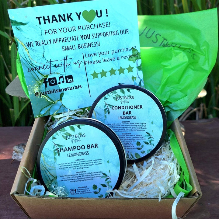 COMBO: Shampoo & Conditioner (In Tin) - JUSTBLiSS Naturals