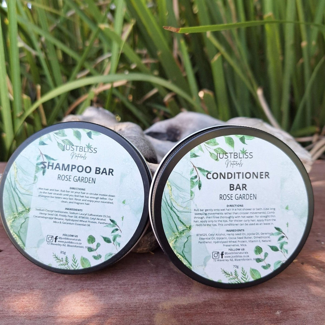 COMBO: Shampoo & Conditioner (In Tin) - JUSTBLiSS Naturals
