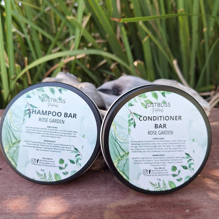COMBO: Shampoo & Conditioner (In Tin) - JUSTBLiSS Naturals