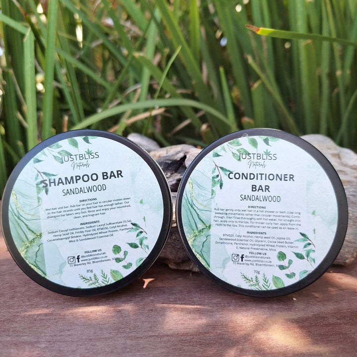 COMBO: Shampoo & Conditioner (In Tin) - JUSTBLiSS Naturals
