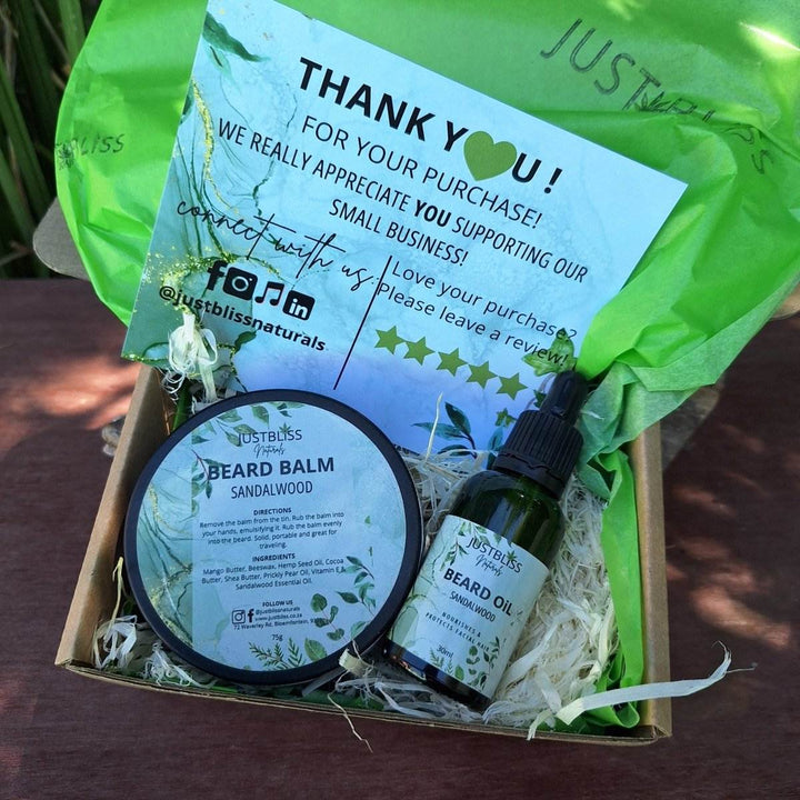 COMBO: The Man Gift Box Sandalwood - JUSTBLiSS Naturals