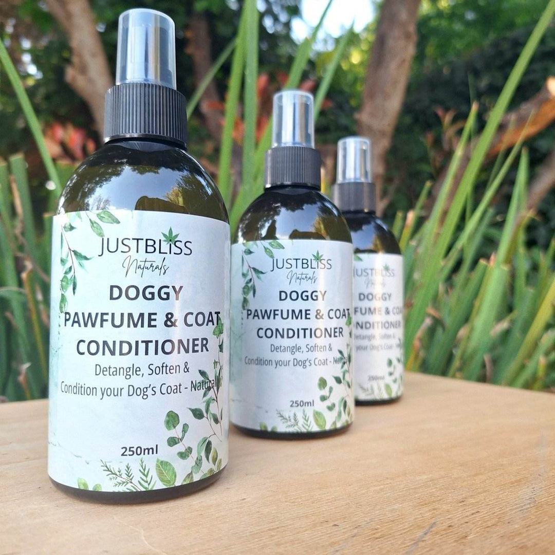 Doggy Pawfume & Natural Coat Conditioner – Lavender & Cedar - JUSTBLiSS Naturals