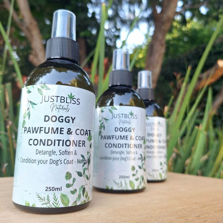 Doggy Pawfume & Natural Coat Conditioner – Lavender & Cedar - JUSTBLiSS Naturals