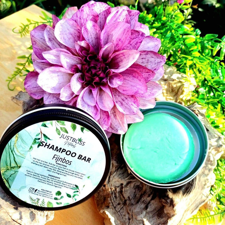 Eco - Friendly Shampoo Bar in Tin – Plant - Based, Travel - Ready Hair Care JUSTBLiSS Naturals
