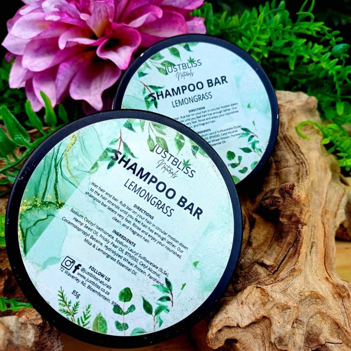 Eco - Friendly Shampoo Bar in Tin – Plant - Based, Travel - Ready Hair Care JUSTBLiSS Naturals