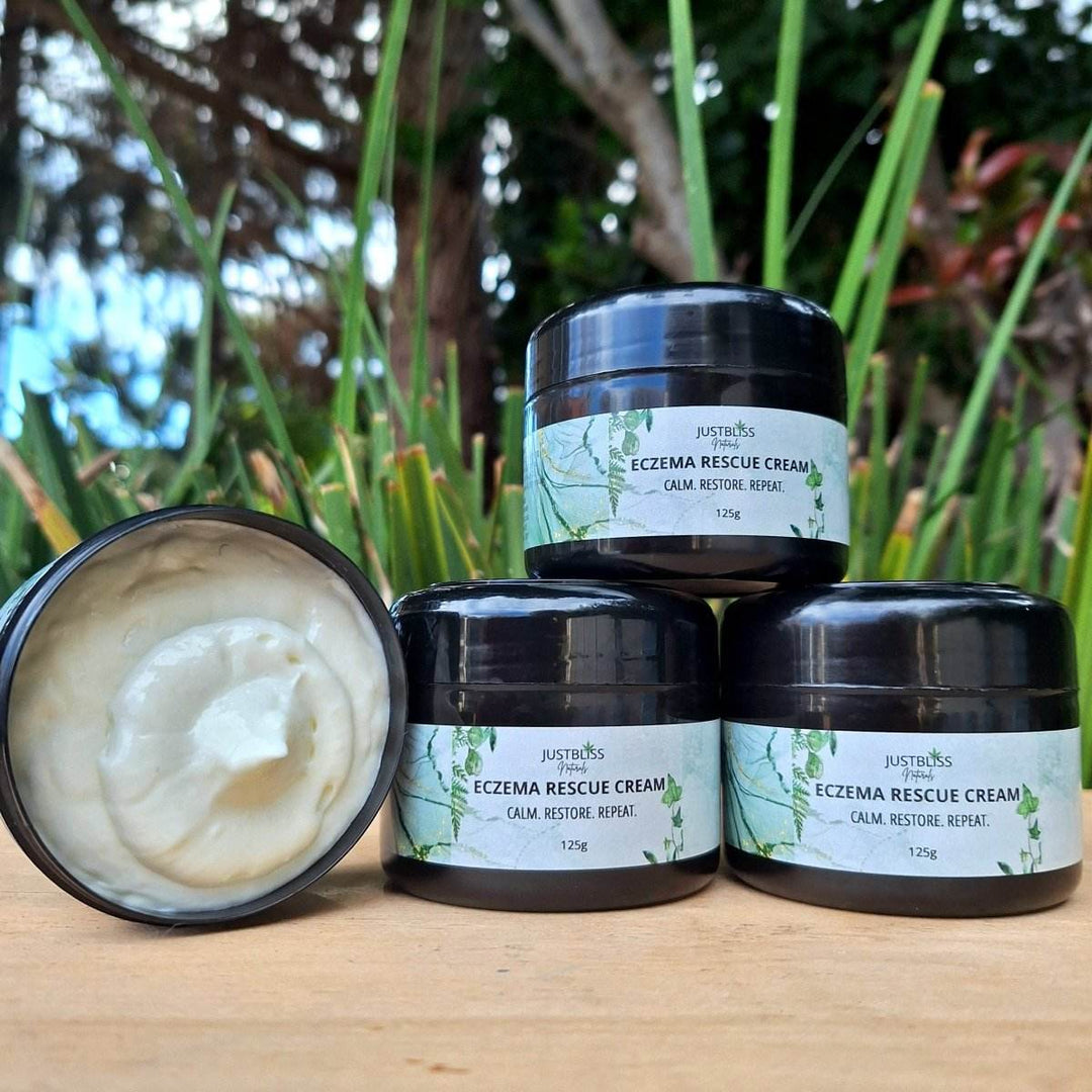 Eczema Rescue Cream for Sensitive Skin – Steroid-Free Relief - JUSTBLiSS Naturals
