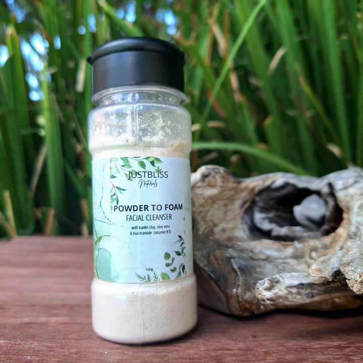 FACIAL CLEANSER: Powder To foam (100ml) - Light for Summer - JUSTBLiSS Naturals