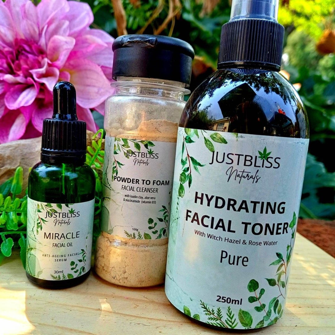 Facial Starter Kit for Normal & Combination Skin – JUSTBLiSS Naturals JUSTBLiSS Naturals