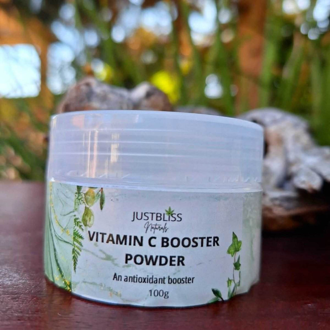FACIAL: Vitamin C Powder (50g) - Fresh, Powerful, Long - Lasting & Glow - Boosting - JUSTBLiSS Naturals