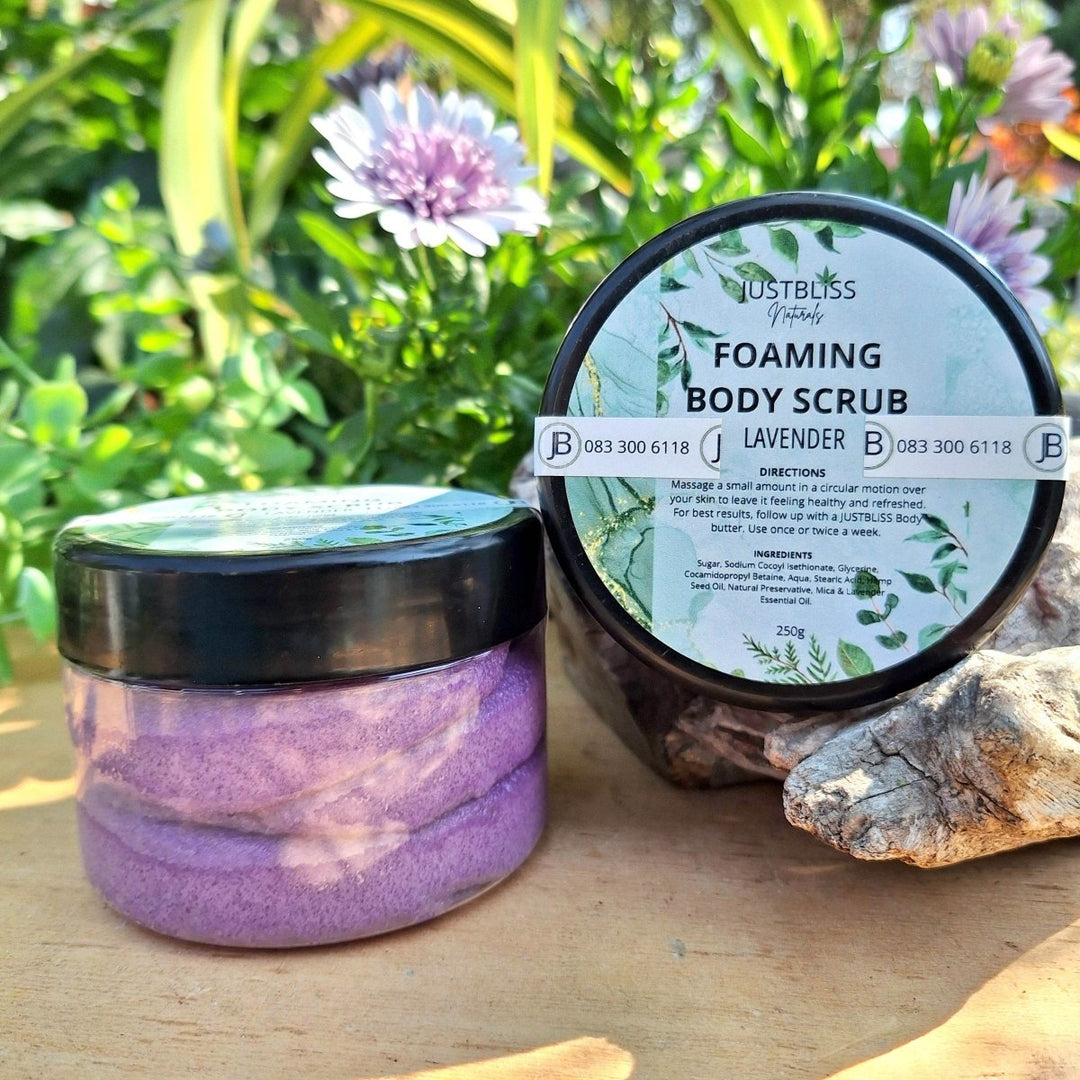 Foaming Body Scrub – Plant - Based Exfoliant for Smooth, Hydrated Skin JUSTBLiSS Naturals