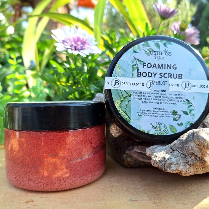 Foaming Body Scrub – Plant - Based Exfoliant for Smooth, Hydrated Skin JUSTBLiSS Naturals
