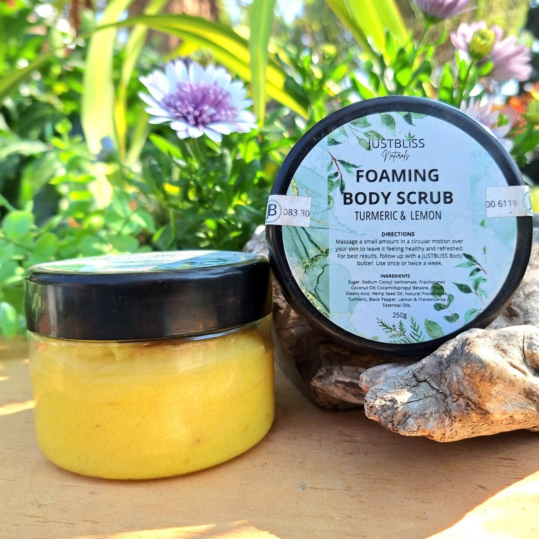 Foaming Body Scrub – Plant - Based Exfoliant for Smooth, Hydrated Skin JUSTBLiSS Naturals