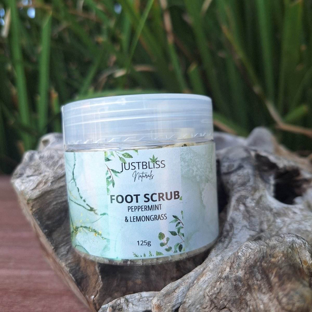 FOOT CARE: Peppermint & Lemongrass (Scrub) - JUSTBLiSS Naturals
