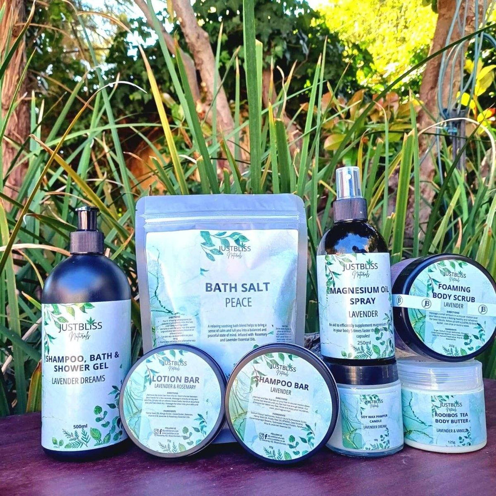 GIFT BOX: Lavender Gift Box 5 - Tranquil Self - Care & Relaxation - JUSTBLiSS Naturals