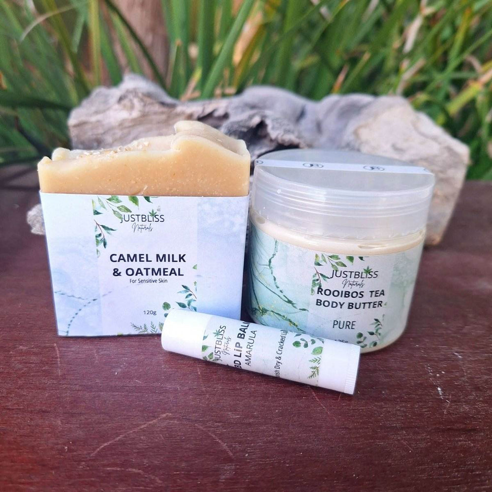 GIFT BOX: Pure Unscented Bath, Body & Lip Gift Box - JUSTBLiSS Naturals