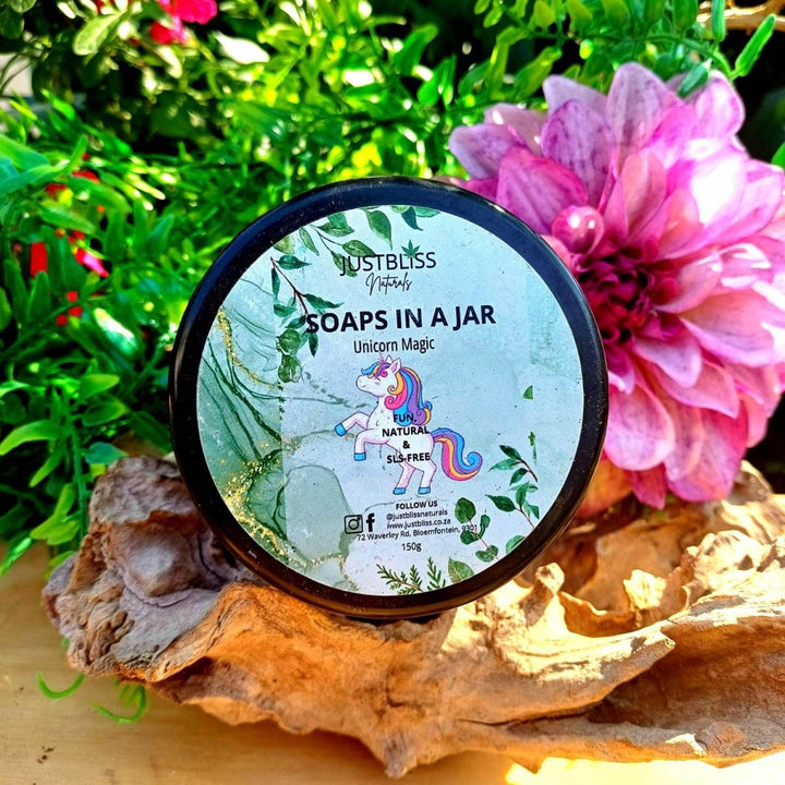 Glycerine Soaps in a Jar – Chemical - Free, Playful Bath Gift Set JUSTBLiSS Naturals
