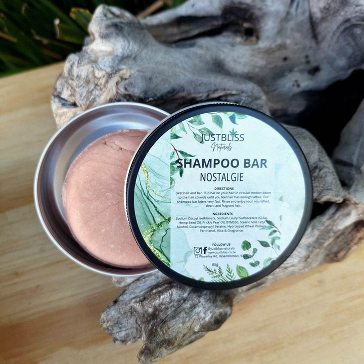 Eco-Friendly Shampoo Bar in Tin – Plant-Based, Travel Ready - JUSTBLiSS Naturals