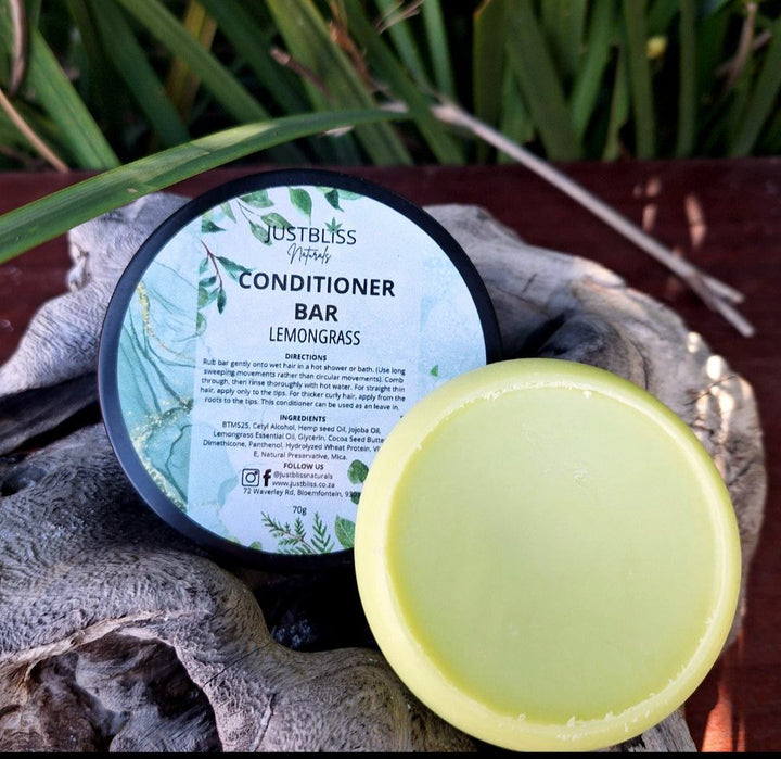 Hair Conditioner Bar - Nourishing Solid Conditioner in Tin - JUSTBLiSS Naturals