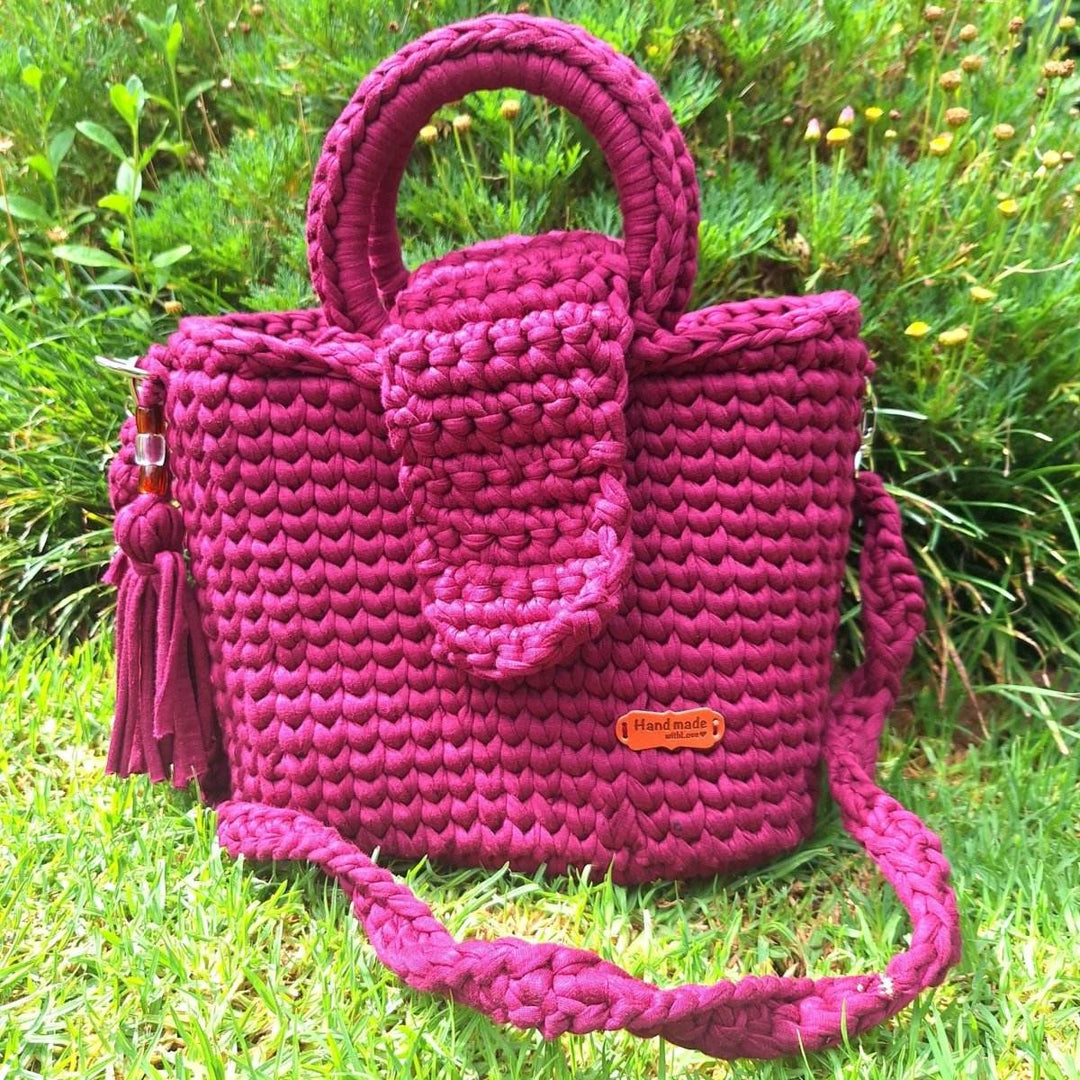 Handcrafted Cotton Wool Handbag – Unique, Soft & Sustainable - JUSTBLiSS Naturals