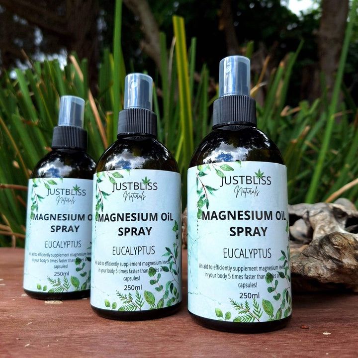 HEALTH: Eucalyptus Magnesium Oil Spray - JUSTBLiSS Naturals