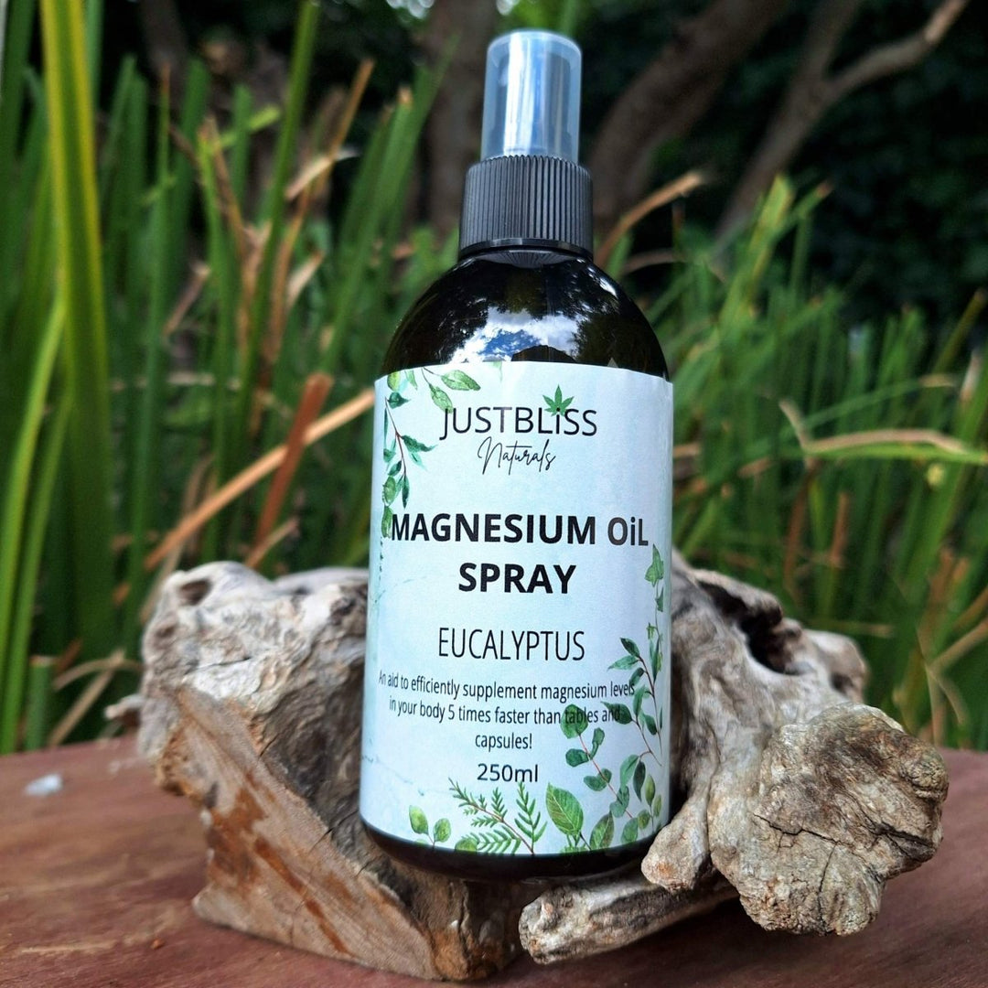 HEALTH: Eucalyptus Magnesium Oil Spray - JUSTBLiSS Naturals