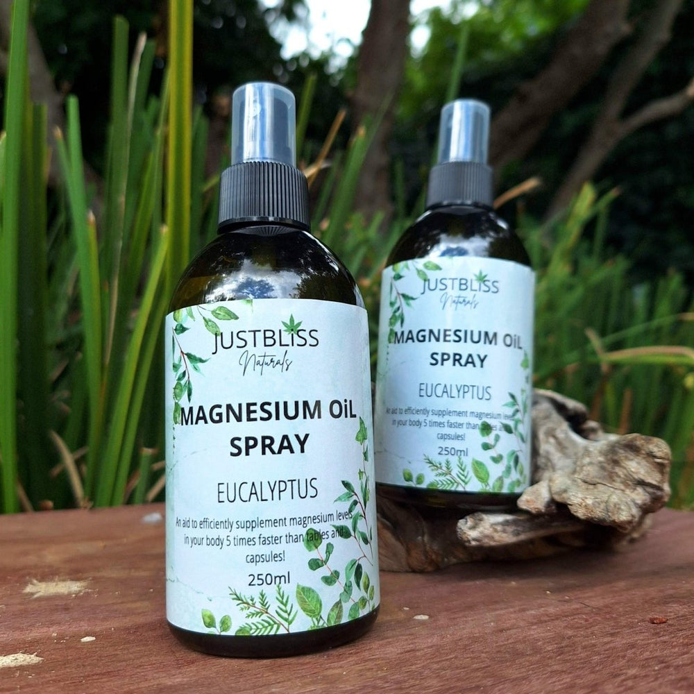 HEALTH: Eucalyptus Magnesium Oil Spray - JUSTBLiSS Naturals