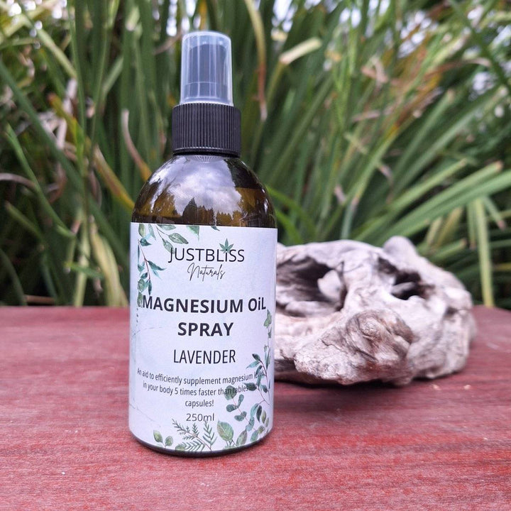 HEALTH: Lavender Magnesium Oil Spray 250ml - Relax & Soothe Muscles - JUSTBLiSS Naturals