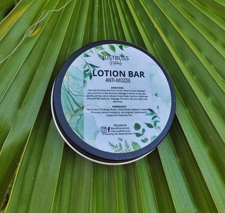 Moisturizing Lotion Bar – Plant - Based, Solid Relief for Dry Skin JUSTBLiSS Naturals